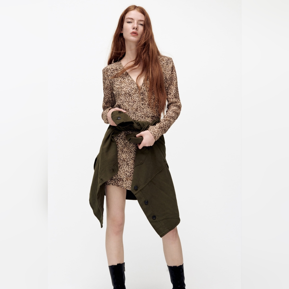 Zara Padded Shoulder Dress